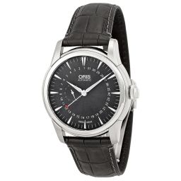 Oris Artelier Pointer Date Black Dial Black Leather Men's Watch 01 744 7665 4054-07 5 22 71FC