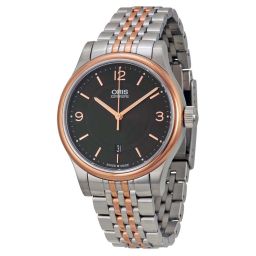 Oris Classic Date Black Dial Two-tone Steel Men's Watch 01 733 7594 4334-07 8 20 63