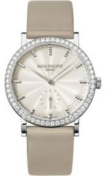 Patek Philippe Calatrava Cream Dial 18kt White Gold Ladies Watch 7120G