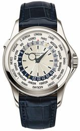 Patek Philippe Complications Mechanical Silver Dial Leather Men's Watch 5130G-019