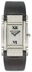 Patek Philippe Twenty-4 18kt White Gold Diamond Dial Satin Strap Ladies Watch 4910G