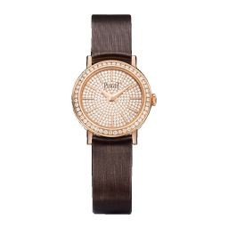 Piaget Altiplano Diamond Pave Dial 18K Rose Gold Ladies Watch GOA37034