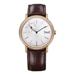 Piaget Altiplano Silver Dial 18K Rose Gold Diamond Men's Watch GOA36118