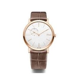 Piaget Altiplano White Dial 18kt Rose Gold Men's Watch G0A39105