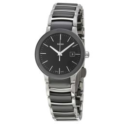 Rado Centrix Black Dial Two-tone Ceramic Ladies Watch R30935162