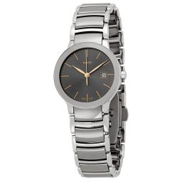Rado Centrix Grey Dial Stainless Steel and Ceramic Ladies Watch R30928132