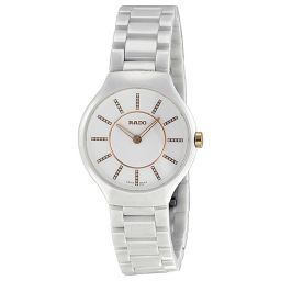 Rado Thinline Jubile White Ceramic Ladies Watch R27958702
