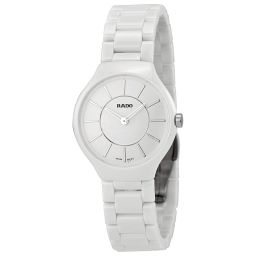 Rado True Thinline White Dial White Ceramic Watch R27958112