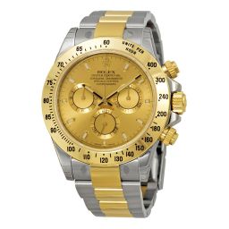 Rolex Cosmograph Daytona Champagne Index Dial Oyster Bracelet Men's Watch 116523CSO