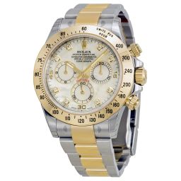 Rolex Cosmograph Daytona Mother of Pearl Diamond Dial Oyster Bracelet Watch 116523MDO