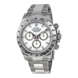 Rolex Cosmograph Daytona White Index Dial Oyster Bracelet Men's Watch 116520WSO