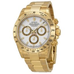 Rolex Cosmograph Daytona White Index Dial Oyster Bracelet Men's Watch 116528WSO