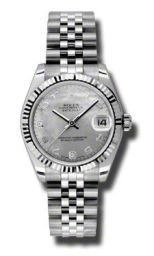 Rolex Datejust Goldust Mother of Pearl Dial White Gold Bezel Automatic Ladies Watch 178274WGDMADJ