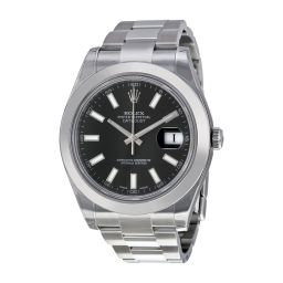 Rolex Datejust II Black Dial Stainless Steel Automatic Men's Watch 116300BKSO