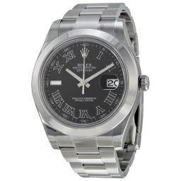 Rolex Datejust II Black Dial Stainless Steel Oyster Men's Watch 116300BKRO