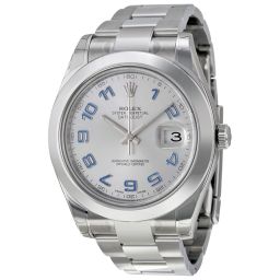 Rolex Datejust II Rhodium Dial Stainless Steel Automatic Men's Watch 116300RBLAO