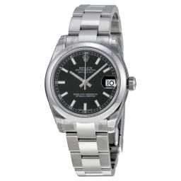 Rolex Datejust Lady 31 Black Index Dial Oyster Bracelet Ladies Watch 178240BKSO