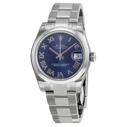 Rolex Datejust Lady 31 Blue Roman Dial Oyster Bracelet Ladies Watch 178240BLRO