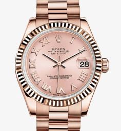 Rolex Datejust Lady 31 Pink Dial 18ct Everose gold Automatic Ladies Watch 178275PKRP