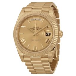 Rolex Day-Date 40 Automatic Champagne Dial 18kt Yellow Gold Men's Watch 228238CRSP