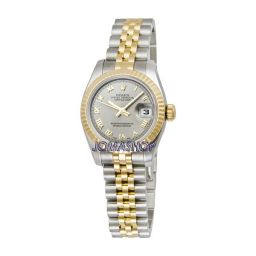 Rolex Lady Datejust Grey Roman Dial Jubilee Two-Tone Bracelet Ladies Watch 179173GYRJ