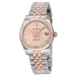 Rolex Lady Datejust Pink Jubilee Diamond Dial Steel and 18K Everose Gold Automatic Watch 178271PJDJ