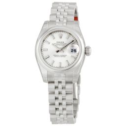 Rolex Datejust Silver Index Dial Jubilee Bracelet Ladies Watch 179160SSJ