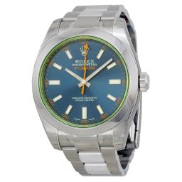Rolex Milgauss Blue Dial Stainless Steel Men's Watch 116400GV