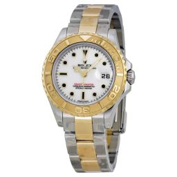 Rolex Yachtmaster White Dial Oyster Bracelet 18k Yellow Gold Ladies Watch 169623WSO