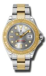 Rolex Yacht Master Grey Dial Automatic Steel and 18kt Yellow Gold Oyster Men's Watch 16623GSO