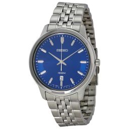Seiko Classic Blue Dial Stainless Steel Men's Watch SUR029