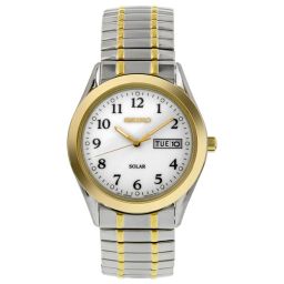 Seiko Classic Solar Two-tone Expansion Men's Watch SNE062