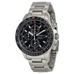 Seiko Prospex Solar Black Dial Alarm Chronograph Men's Watch SSC009