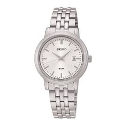 Seiko Silver Dial Stainless Steel Ladies Watch SUR831
