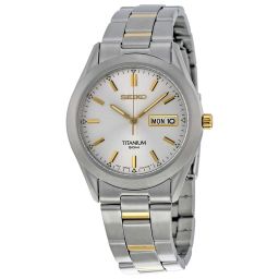 Seiko Silver Dial Titanium Men's Watch SGG603