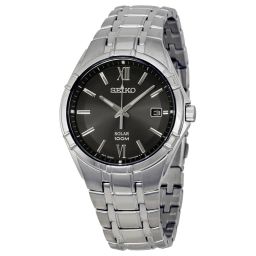Seiko Solar Black Dial Men's Watch SNE215