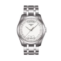 Tissot Couturier Automatic Day-Date Silver / Bracelet (T0354071103100)
