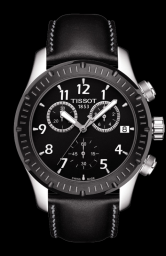 Tissot V8 Quartz Chronograph PVD Bezel Leather (T0394172605700)