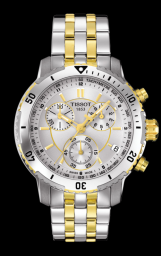 Tissot PRS 200 Quartz Chronograph Two Tone Silver (T0674172203100)