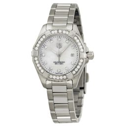 Tag Heuer Aquaracer Mother of Pearl Diamond Dial Ladies Watch WAY1414.BA0920