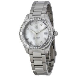 Tag Heuer Aquaracer Mother of Pearl Diamond Dial Stainless Steel Ladies Watch WAY1314.BA0915