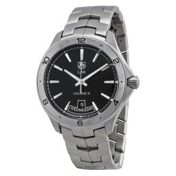 Tag Heuer Link Black Dial Stainless Steel Automatic Men's Watch WAT2010.B0951