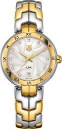 Tag Heuer Link Silver Dial Steel and Gold Bracelet Ladies Watch WAT1352.BB0962