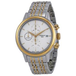 Tissot Carson Automatic Chronograph White Dial Two-tone Men's Watch T0854272201100