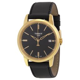 Tissot Classic Dream Black Dial Black Leather Men's T0334103605101