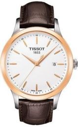 Tissot Couturier White Dial Brown Leather Men's Watch T9124104601100