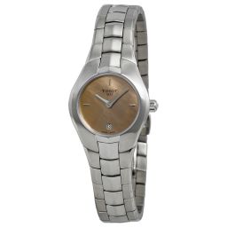 Tissot Lady Round Orange Dial Stainless Steel Ladies Ladies Watch T0960091143100