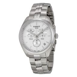 Tissot PR 100 Chronograph White Dial Stainless Steel Men's Watch T1014171103100