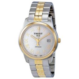 Tissot PR 100 Silver Dial Two-Tone Stainless Steel Men's Watch T0494102203301