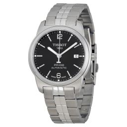 Tissot PR100 Automatic Black Dial Stainless Steel Men's Watch T0494071105700